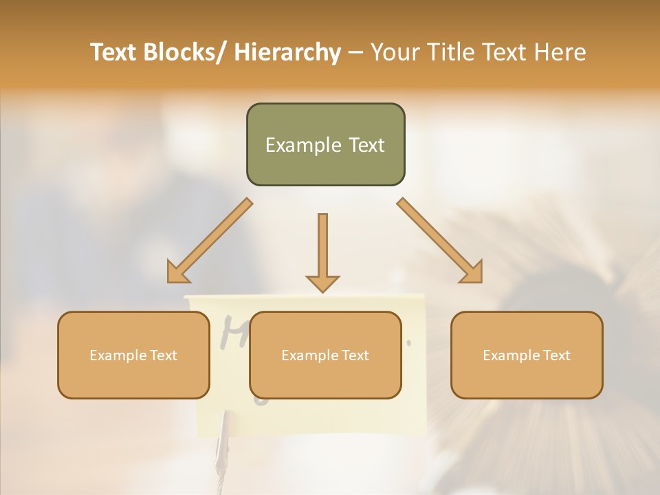 Note And Rotary Card File On Man's Desk PowerPoint Template