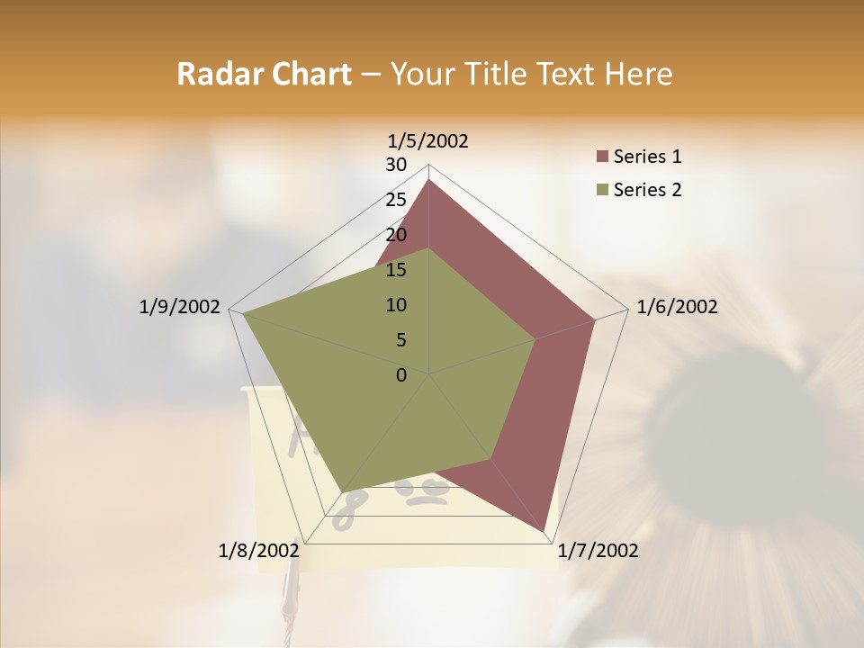 Note And Rotary Card File On Man's Desk PowerPoint Template