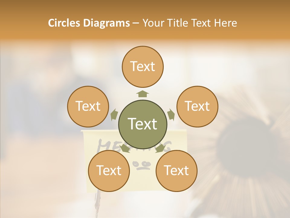 Note And Rotary Card File On Man's Desk PowerPoint Template