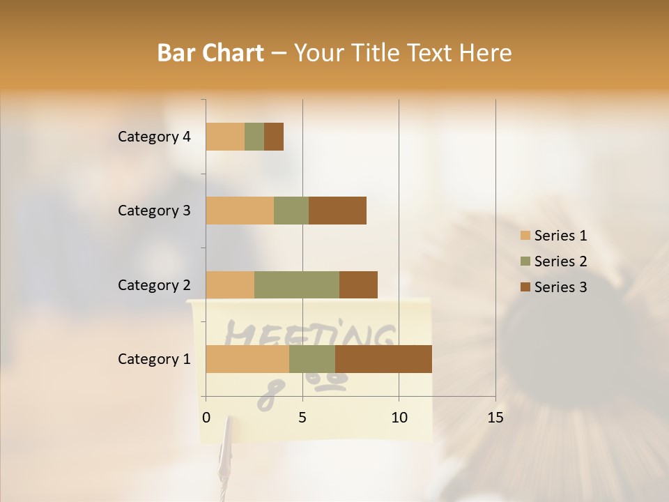 Note And Rotary Card File On Man's Desk PowerPoint Template