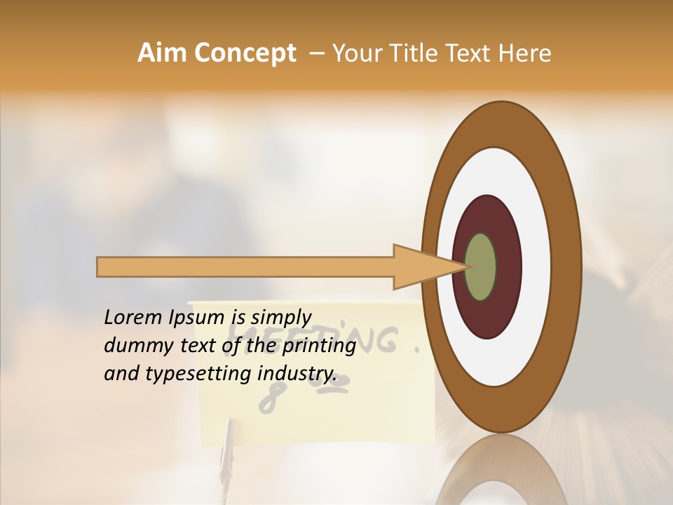 Note And Rotary Card File On Man's Desk PowerPoint Template