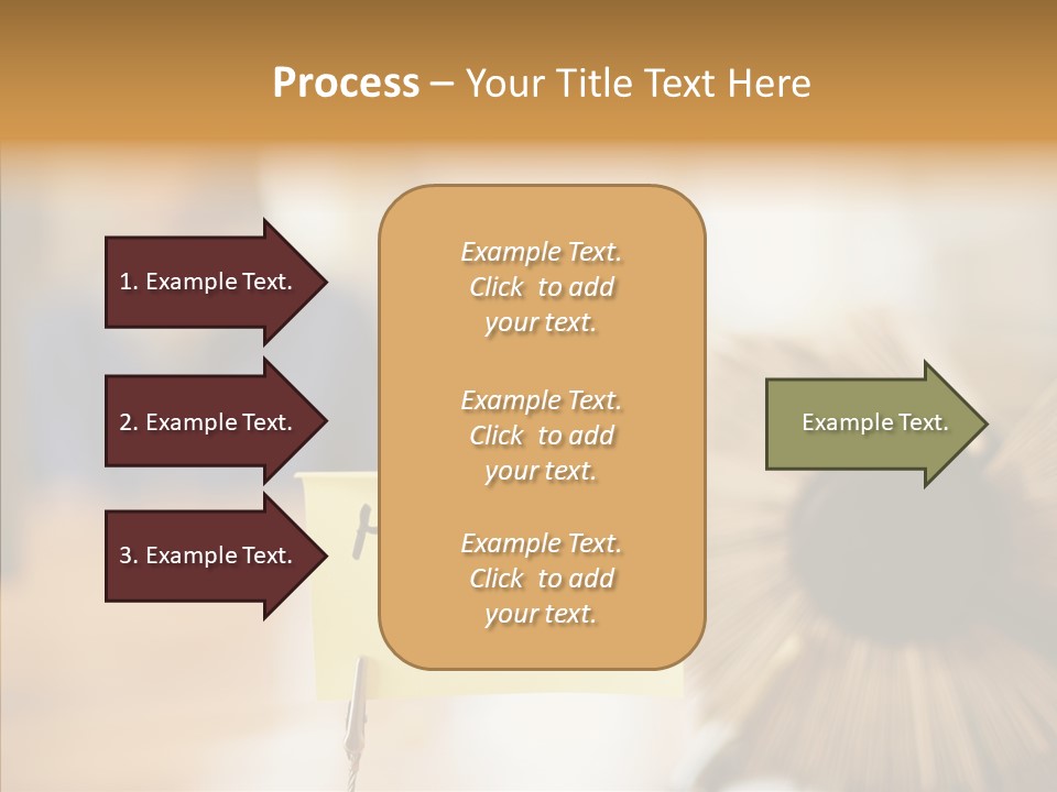 Note And Rotary Card File On Man's Desk PowerPoint Template