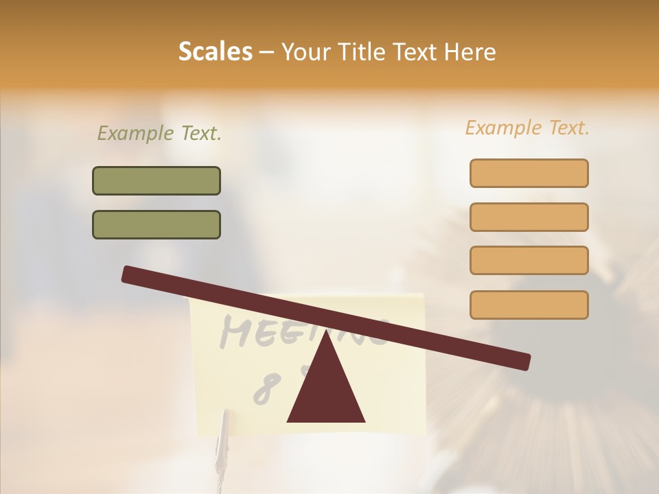 Note And Rotary Card File On Man's Desk PowerPoint Template