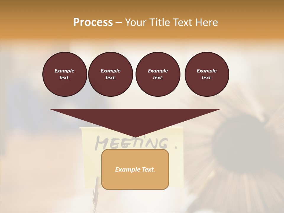 Note And Rotary Card File On Man's Desk PowerPoint Template