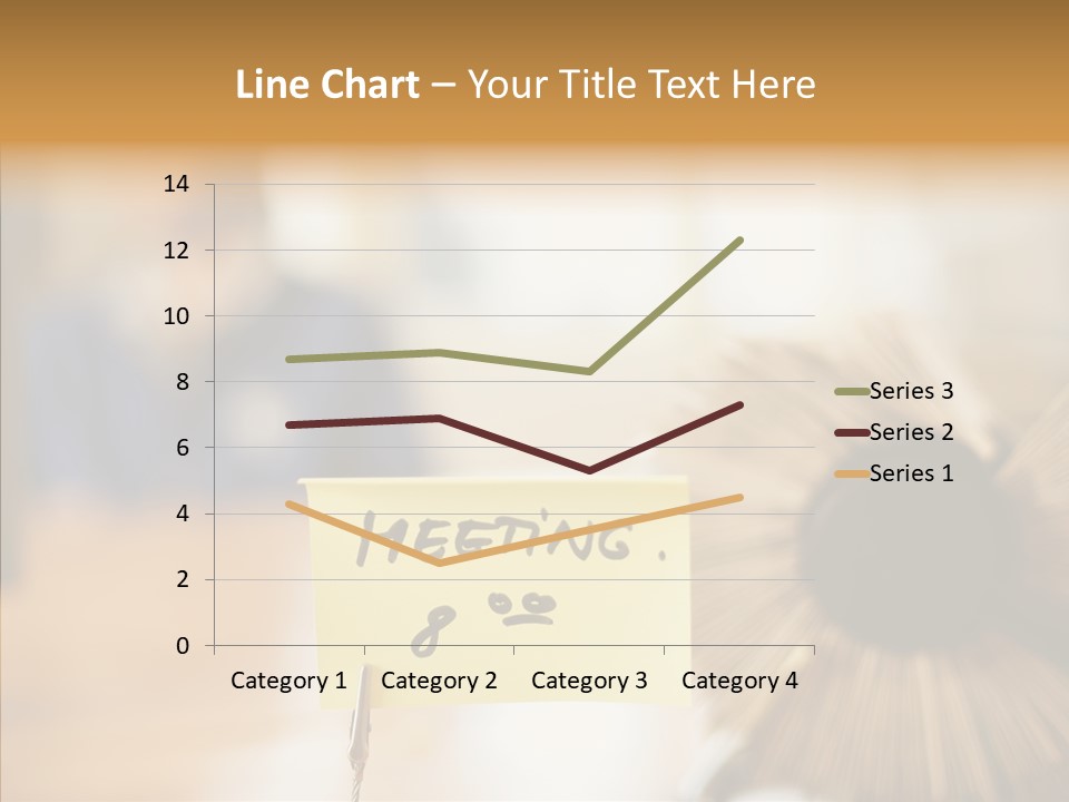 Note And Rotary Card File On Man's Desk PowerPoint Template
