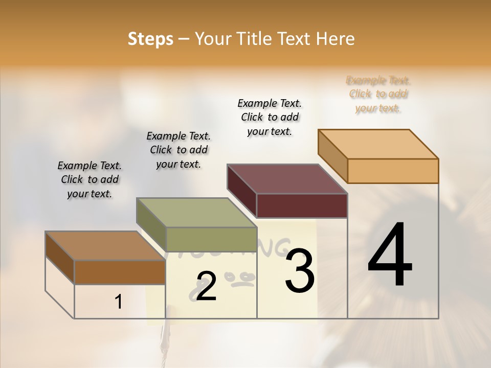 Note And Rotary Card File On Man's Desk PowerPoint Template