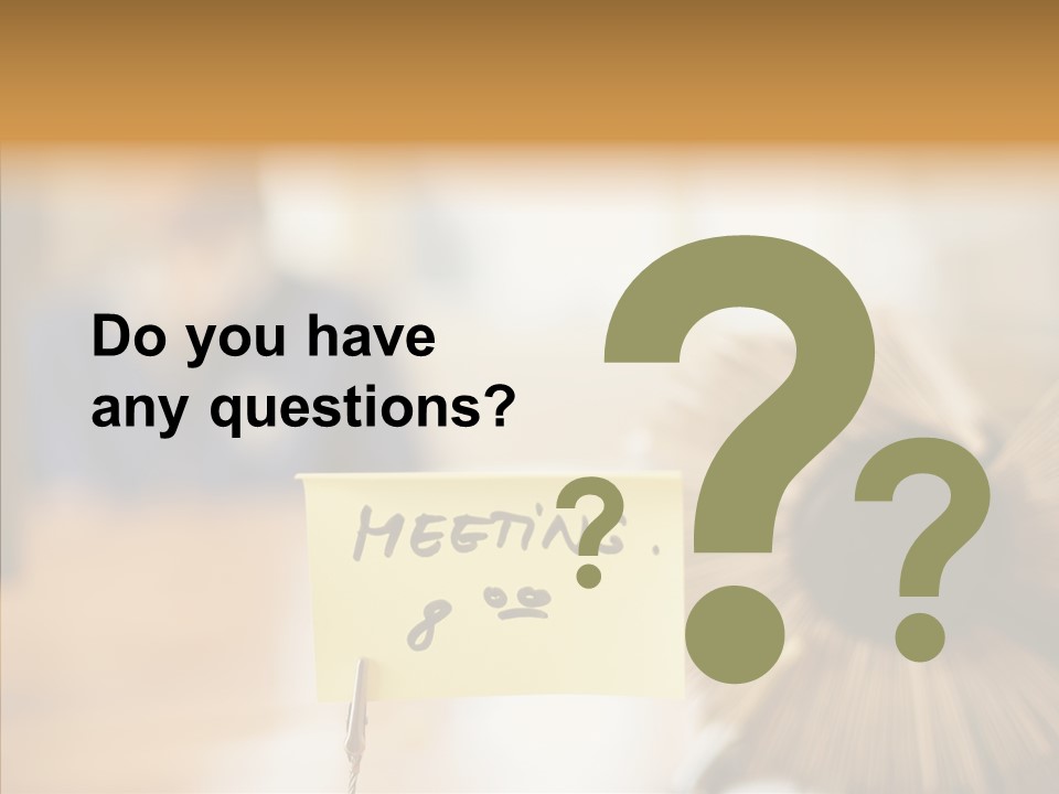 Note And Rotary Card File On Man's Desk PowerPoint Template