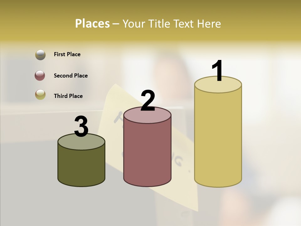 A Note Stuck On A Computer Screen PowerPoint Template