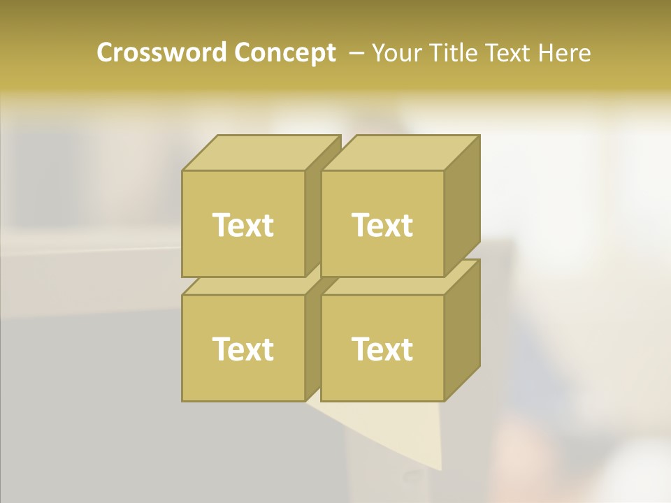 A Note Stuck On A Computer Screen PowerPoint Template