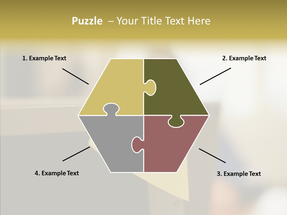 A Note Stuck On A Computer Screen PowerPoint Template