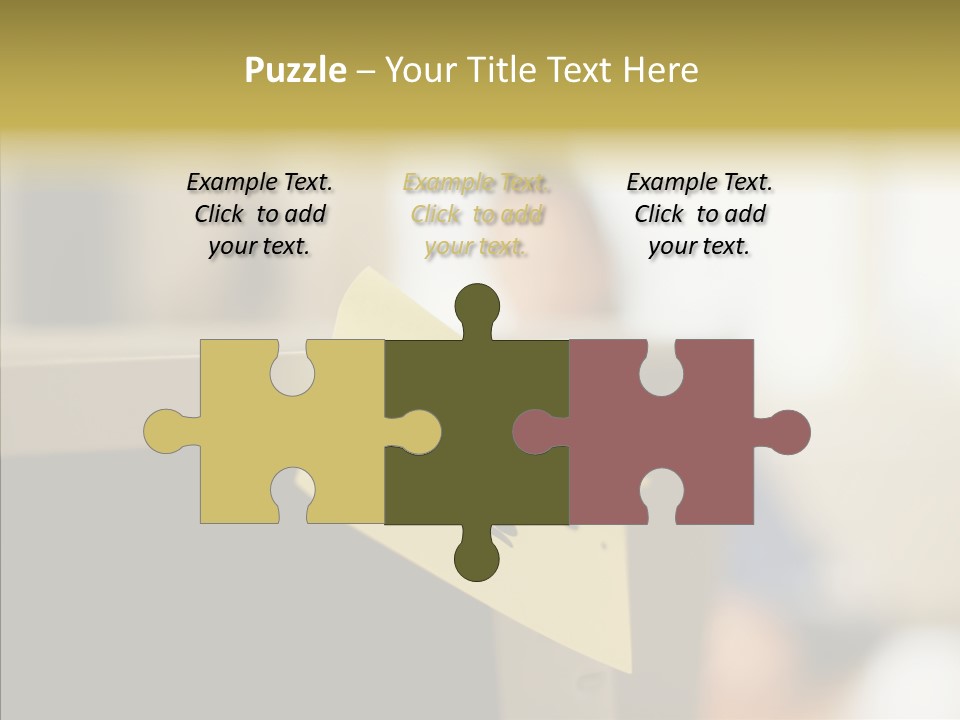 A Note Stuck On A Computer Screen PowerPoint Template