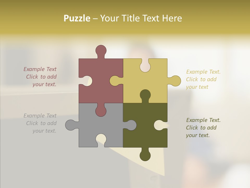 A Note Stuck On A Computer Screen PowerPoint Template