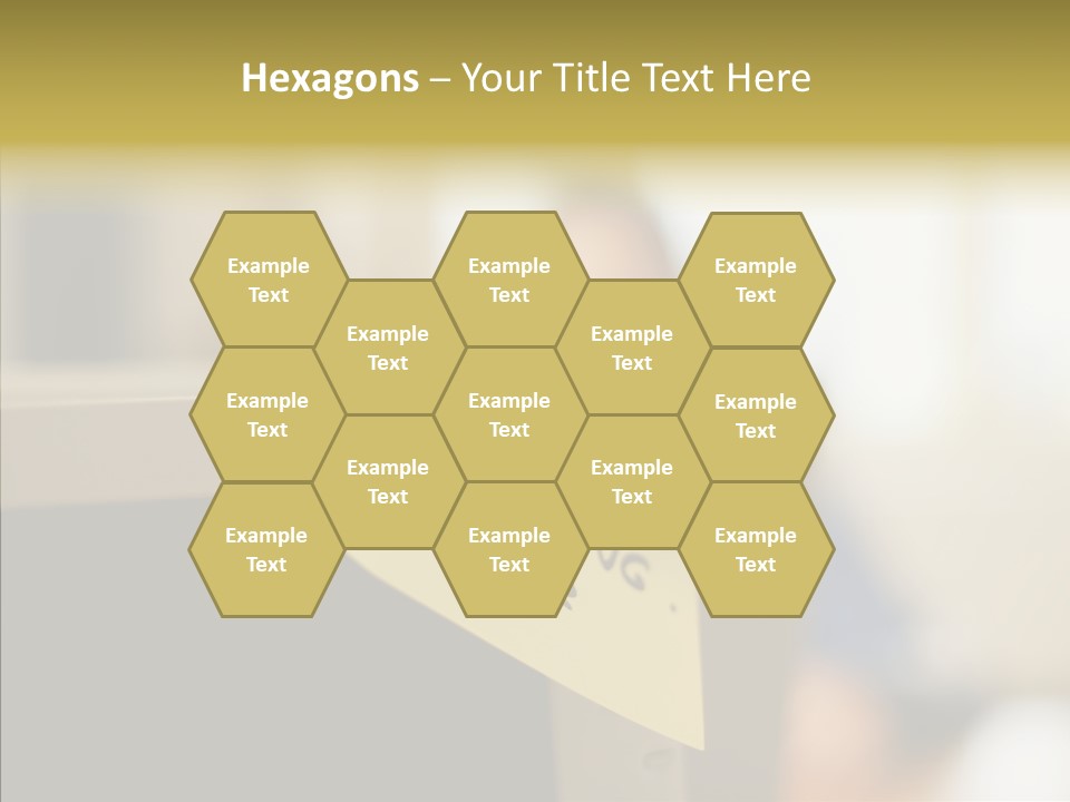 A Note Stuck On A Computer Screen PowerPoint Template