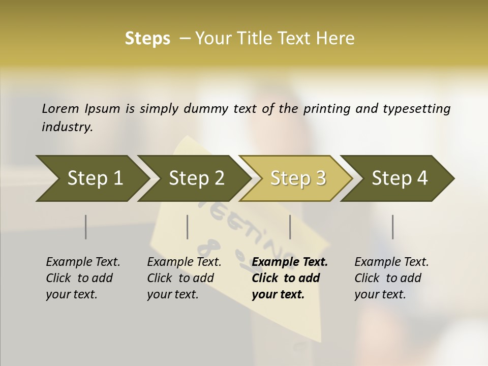 A Note Stuck On A Computer Screen PowerPoint Template