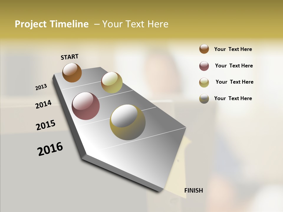 A Note Stuck On A Computer Screen PowerPoint Template