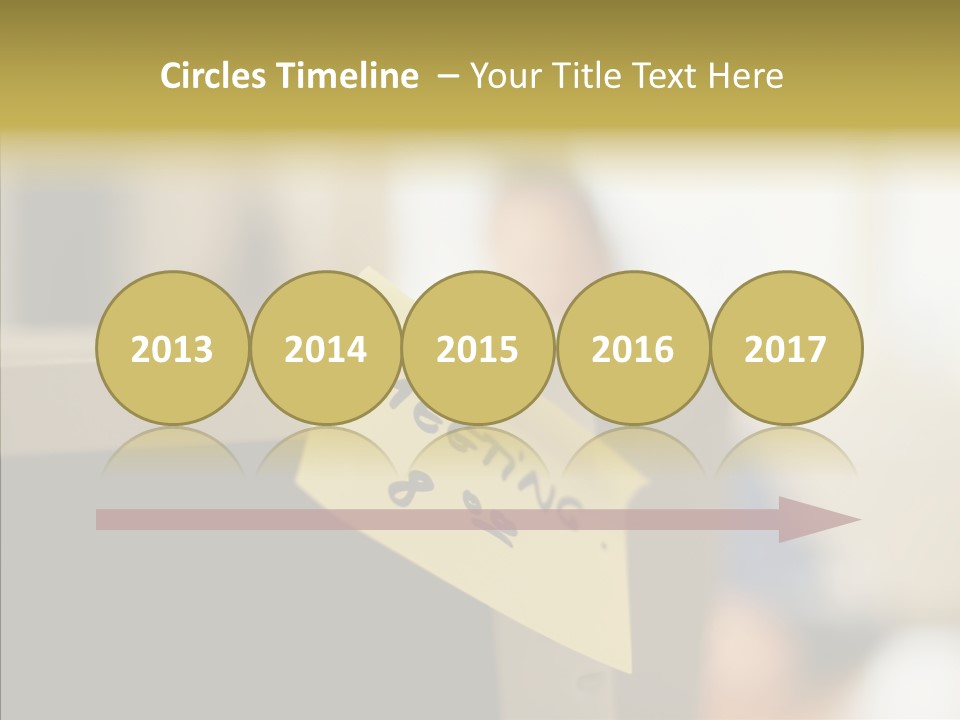 A Note Stuck On A Computer Screen PowerPoint Template