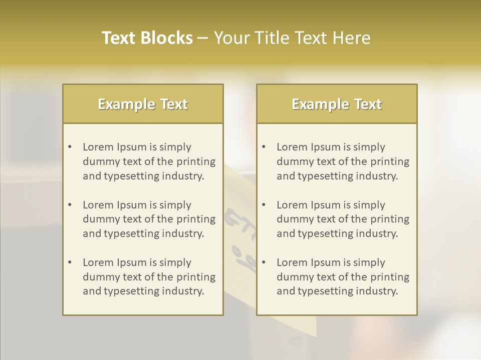 A Note Stuck On A Computer Screen PowerPoint Template