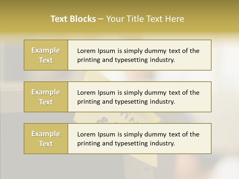 A Note Stuck On A Computer Screen PowerPoint Template