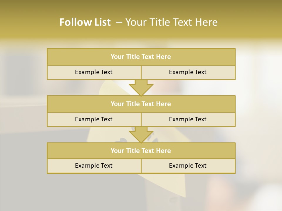 A Note Stuck On A Computer Screen PowerPoint Template