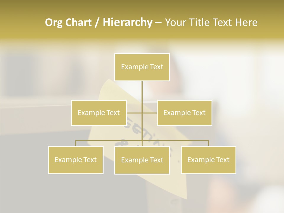 A Note Stuck On A Computer Screen PowerPoint Template
