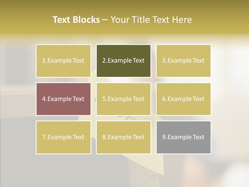 A Note Stuck On A Computer Screen PowerPoint Template