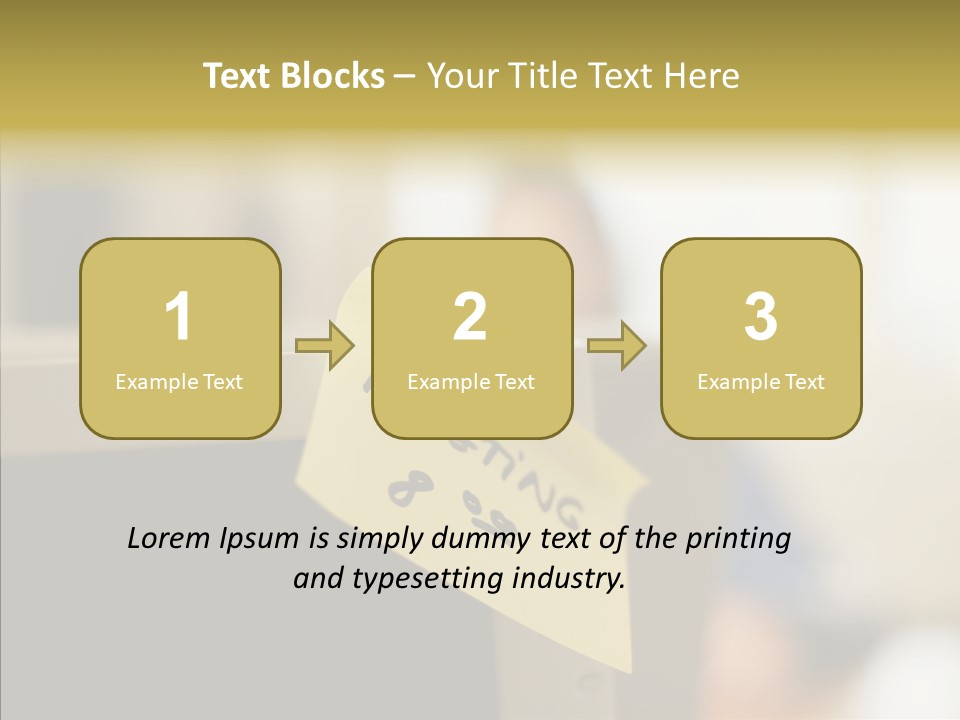 A Note Stuck On A Computer Screen PowerPoint Template