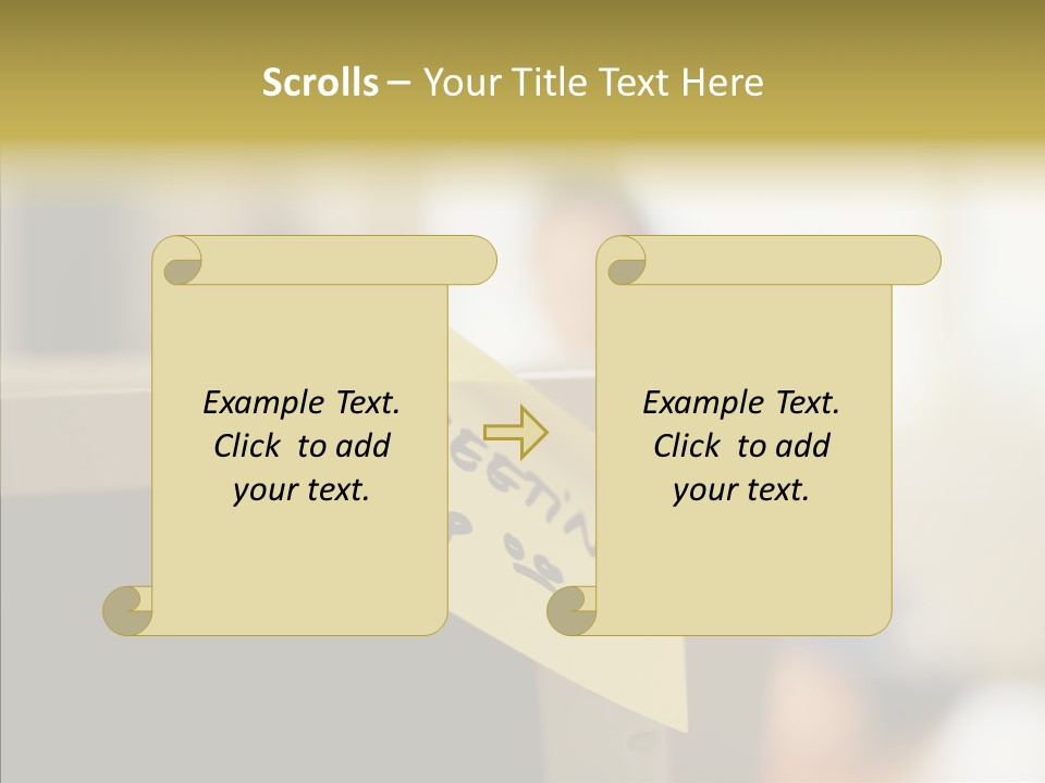 A Note Stuck On A Computer Screen PowerPoint Template
