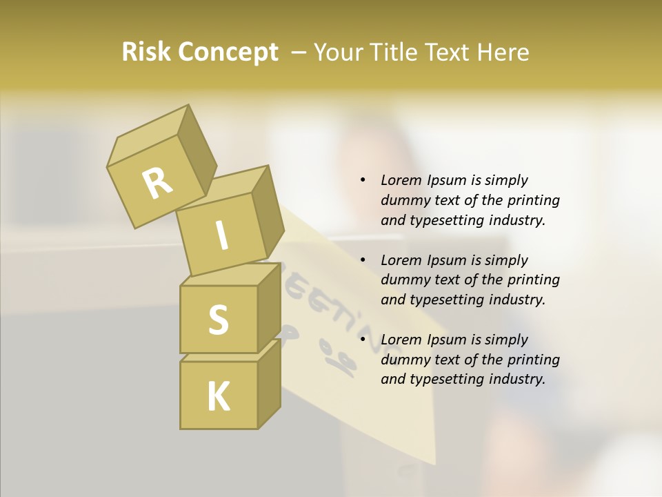 A Note Stuck On A Computer Screen PowerPoint Template