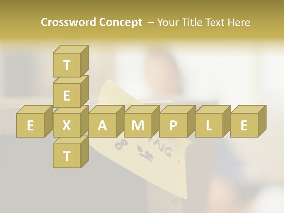 A Note Stuck On A Computer Screen PowerPoint Template
