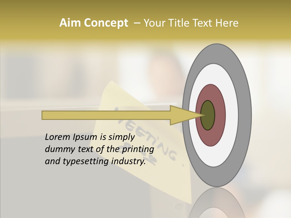 A Note Stuck On A Computer Screen PowerPoint Template