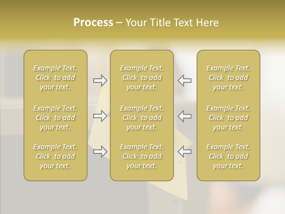 A Note Stuck On A Computer Screen PowerPoint Template