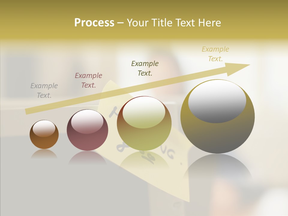 A Note Stuck On A Computer Screen PowerPoint Template