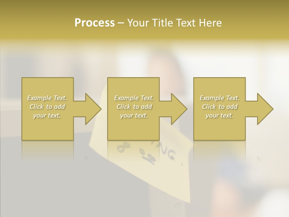 A Note Stuck On A Computer Screen PowerPoint Template