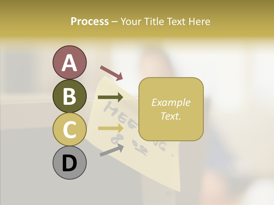 A Note Stuck On A Computer Screen PowerPoint Template