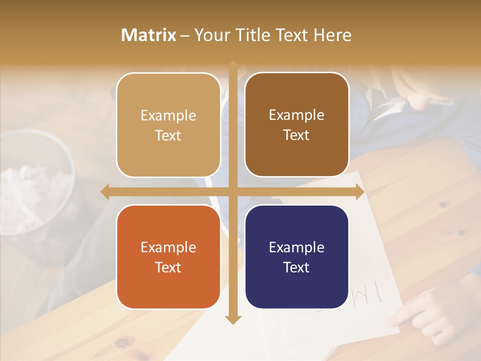 Man Writing A Word On Paper PowerPoint Template