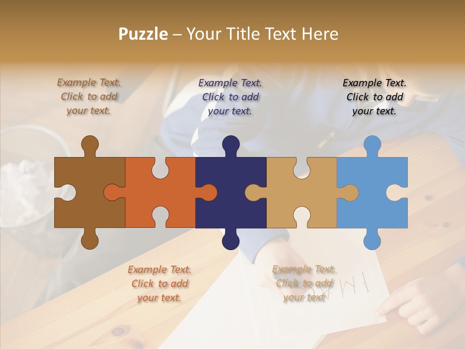 Man Writing A Word On Paper PowerPoint Template