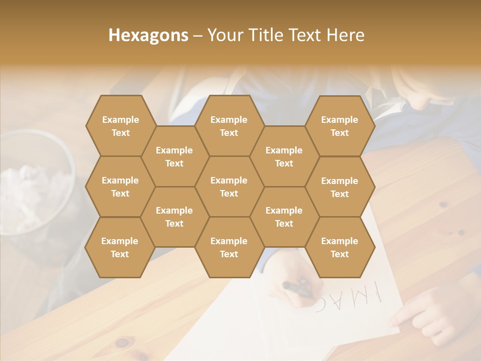 Man Writing A Word On Paper PowerPoint Template