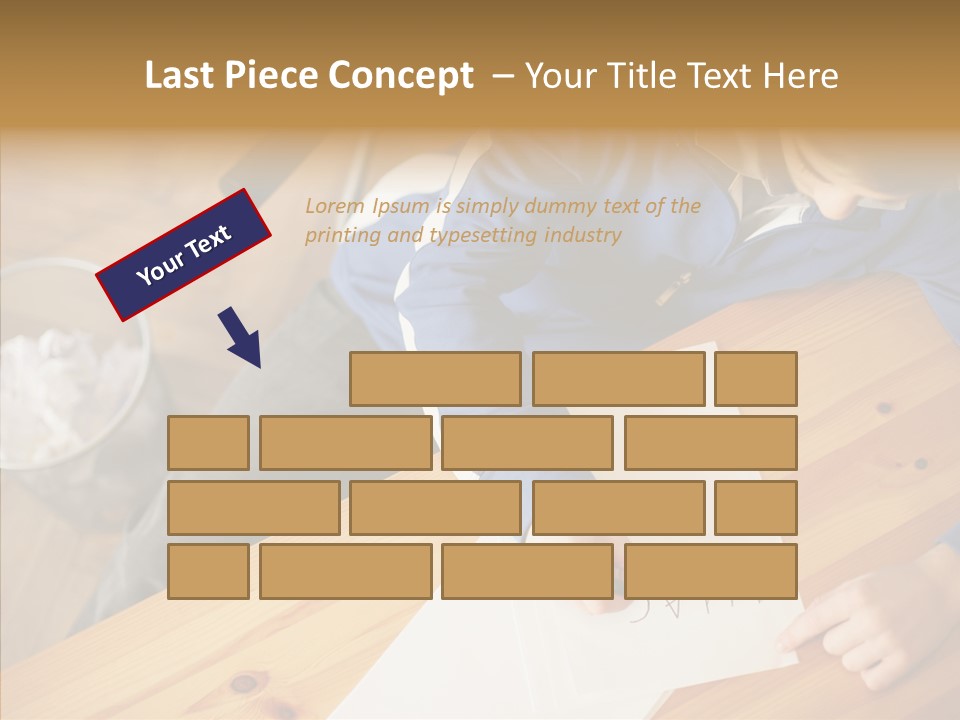 Man Writing A Word On Paper PowerPoint Template