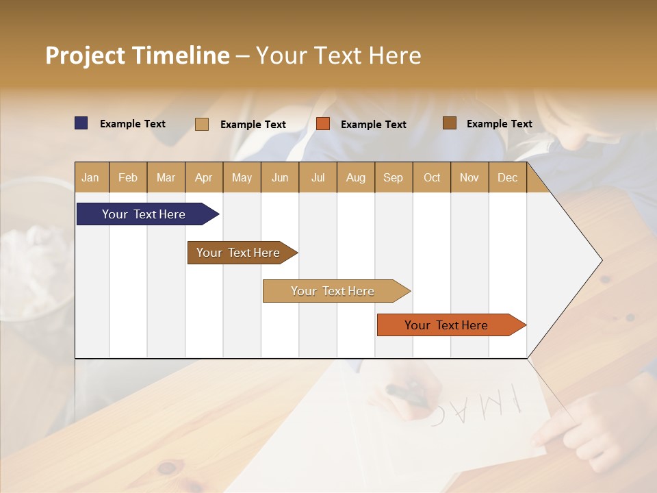 Man Writing A Word On Paper PowerPoint Template