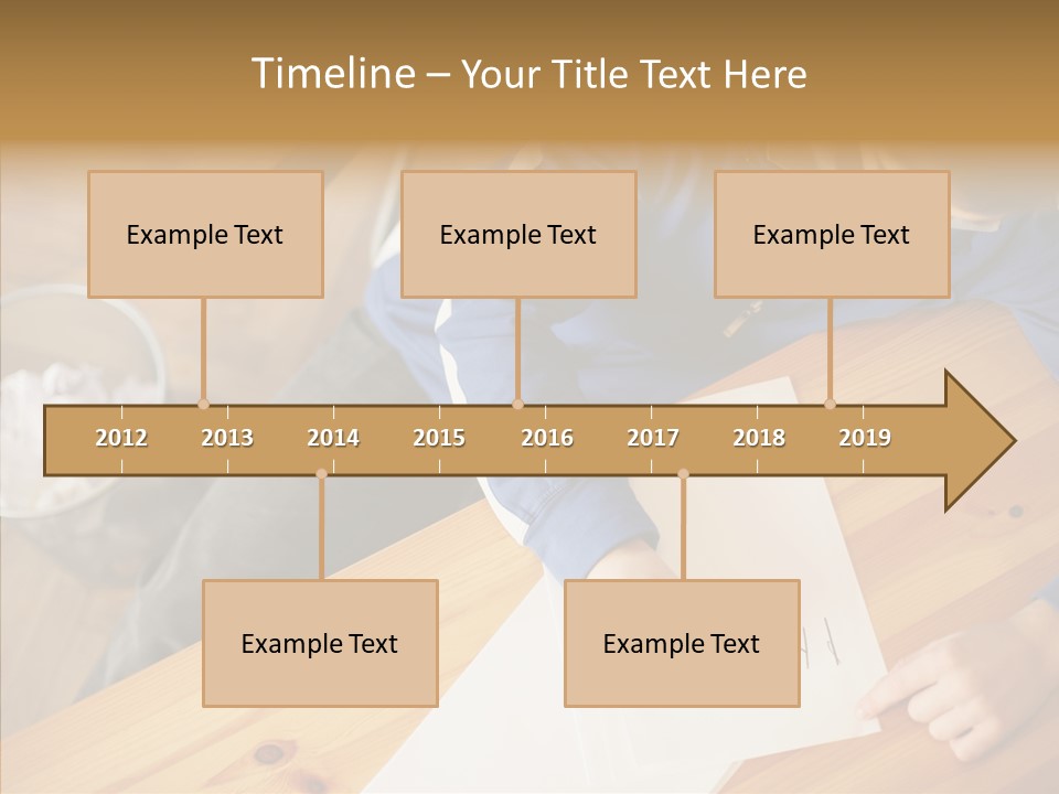 Man Writing A Word On Paper PowerPoint Template