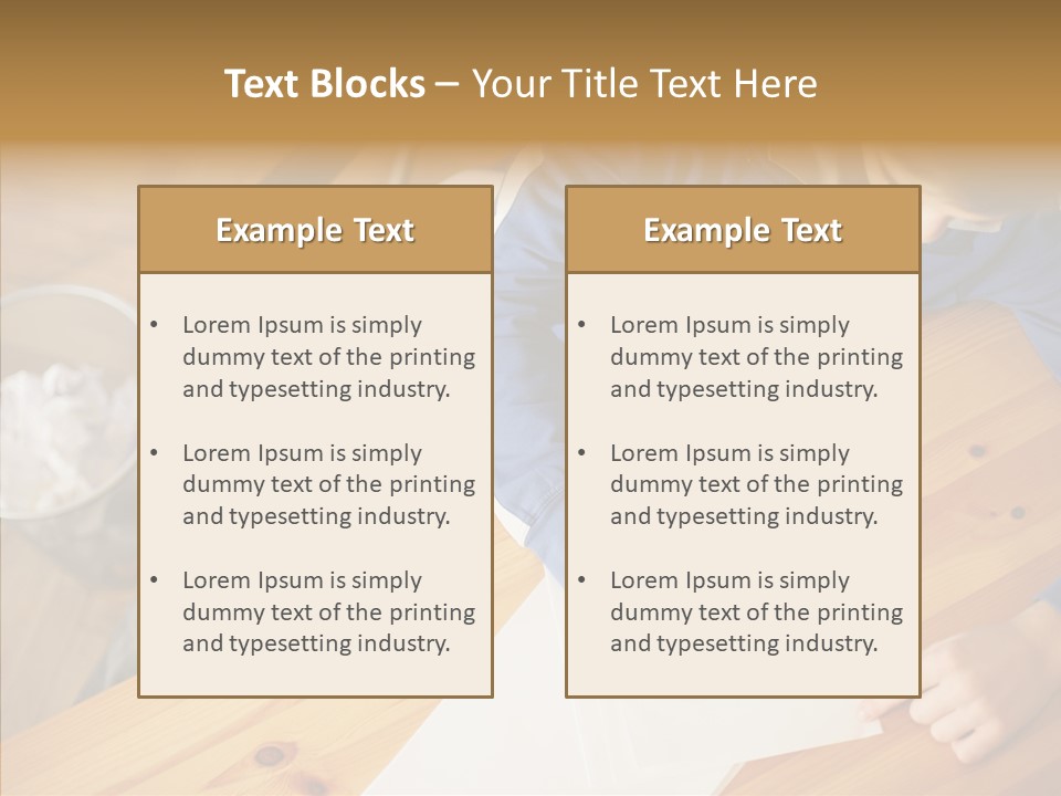 Man Writing A Word On Paper PowerPoint Template