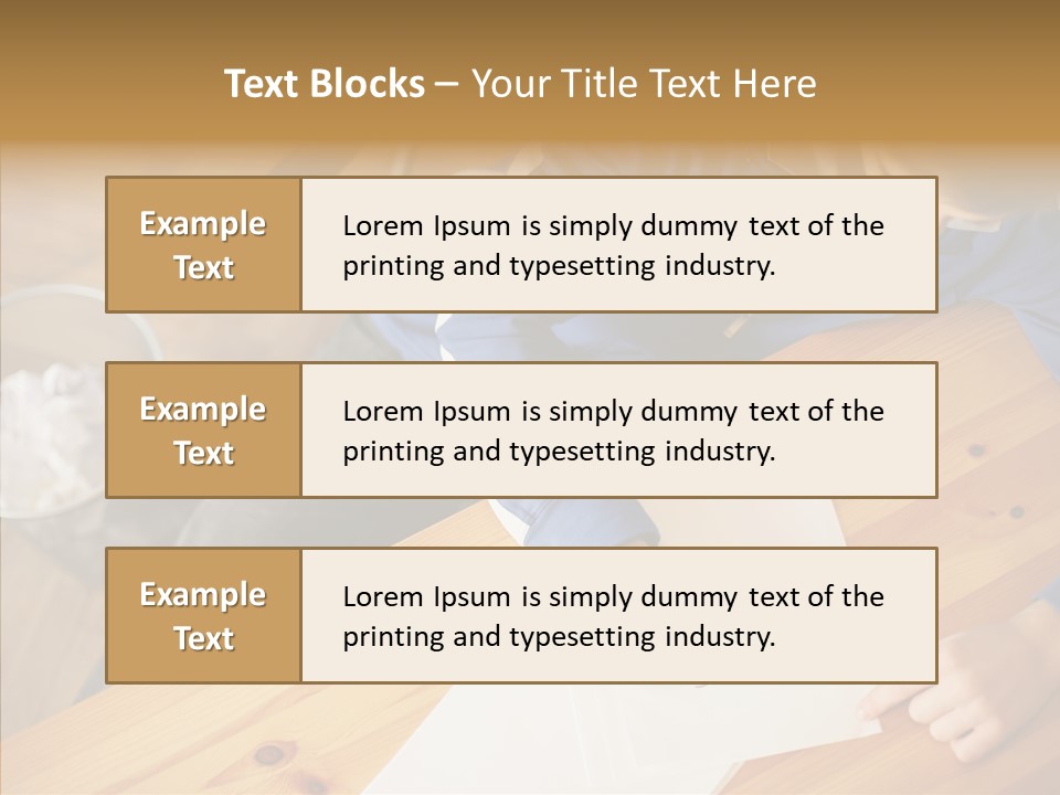 Man Writing A Word On Paper PowerPoint Template