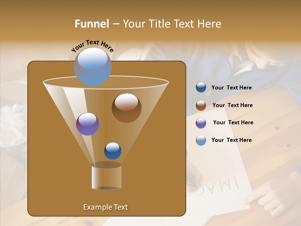 Man Writing A Word On Paper PowerPoint Template