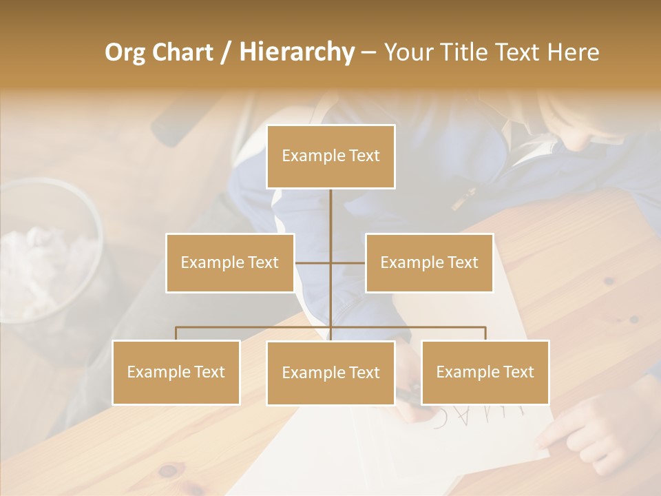Man Writing A Word On Paper PowerPoint Template