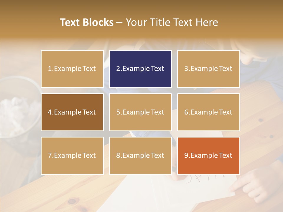 Man Writing A Word On Paper PowerPoint Template