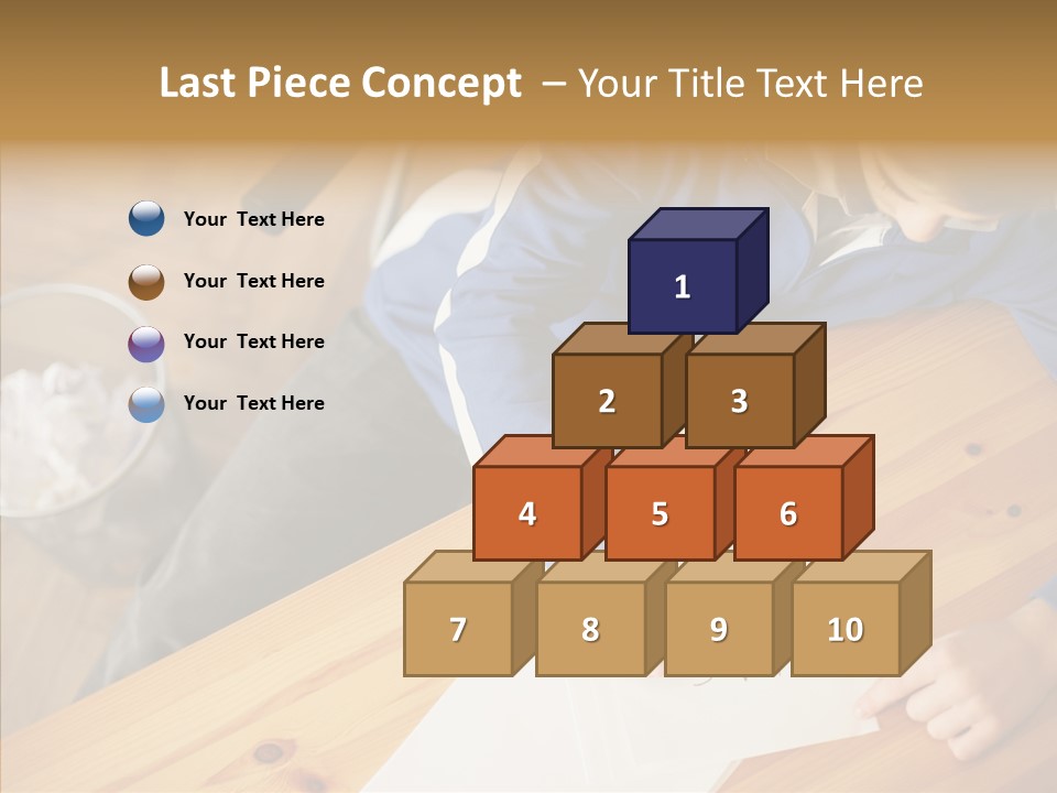 Man Writing A Word On Paper PowerPoint Template