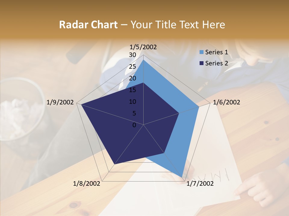 Man Writing A Word On Paper PowerPoint Template