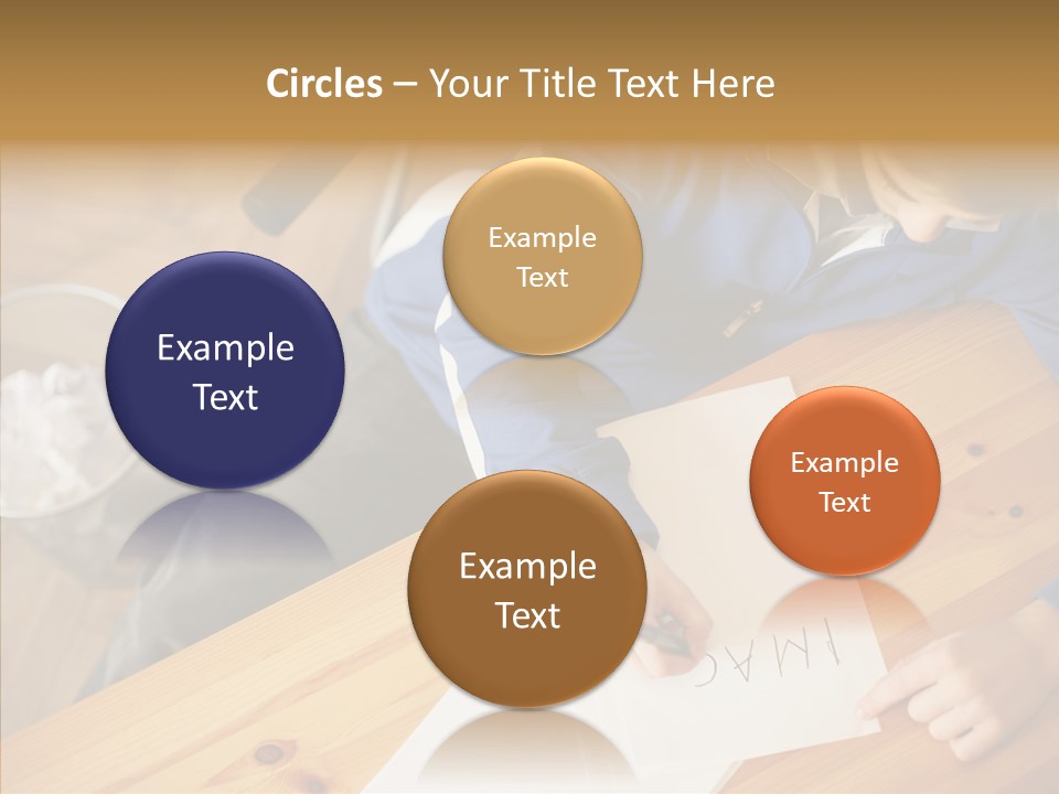 Man Writing A Word On Paper PowerPoint Template