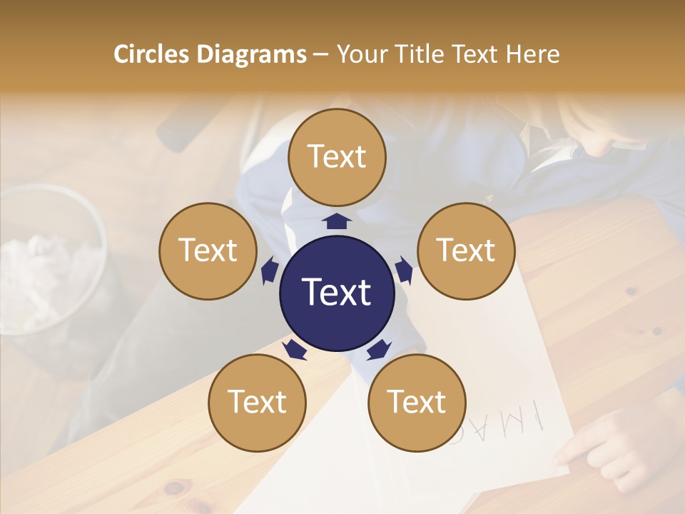 Man Writing A Word On Paper PowerPoint Template