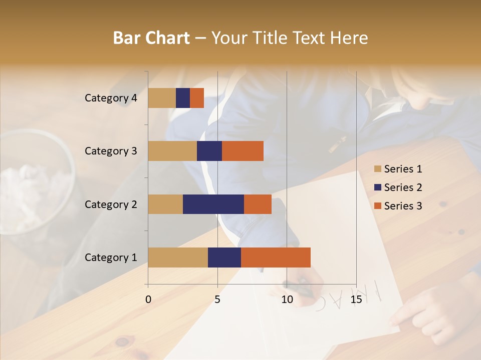 Man Writing A Word On Paper PowerPoint Template